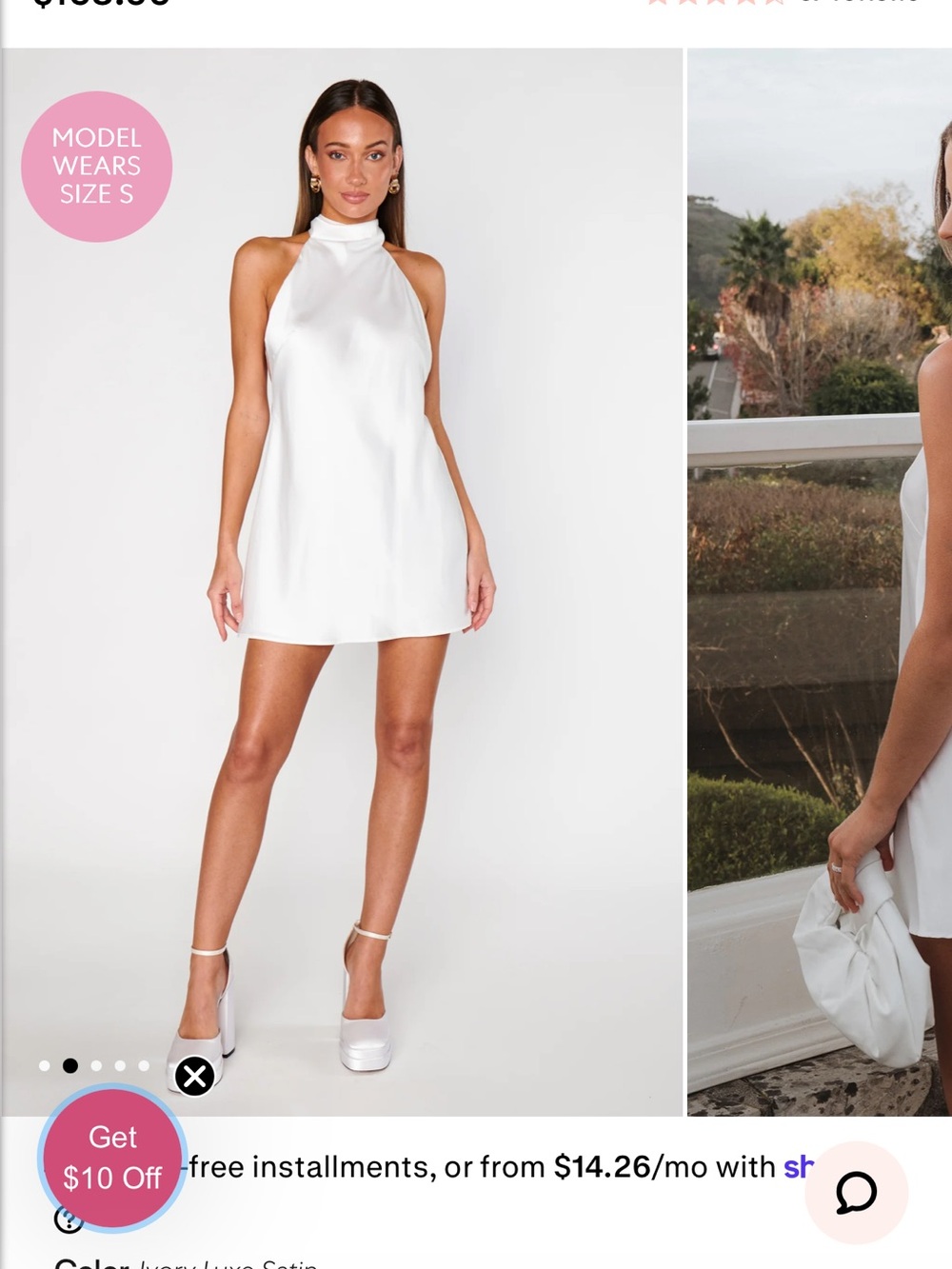 Mumu - Lisa Mini Dress - White